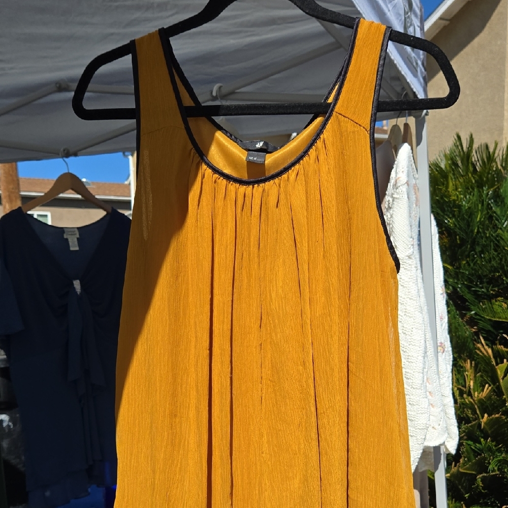 H&M Mustard Yellow Mini Dress